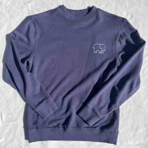Purple ivory Ella crewneck